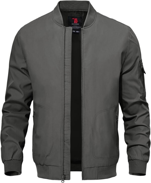 TBMPOY Men's Lightweight Bomber Jackets Light Track Jackets ...