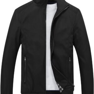 Lamgool Mens Lightweight Jackets Light Windbreaker Casual Fl...