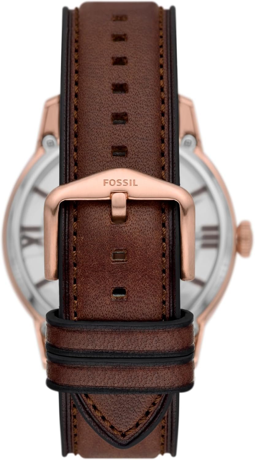 Fossil Men's Townsman Automatic Stainless Steel and Leather ... - Image 3