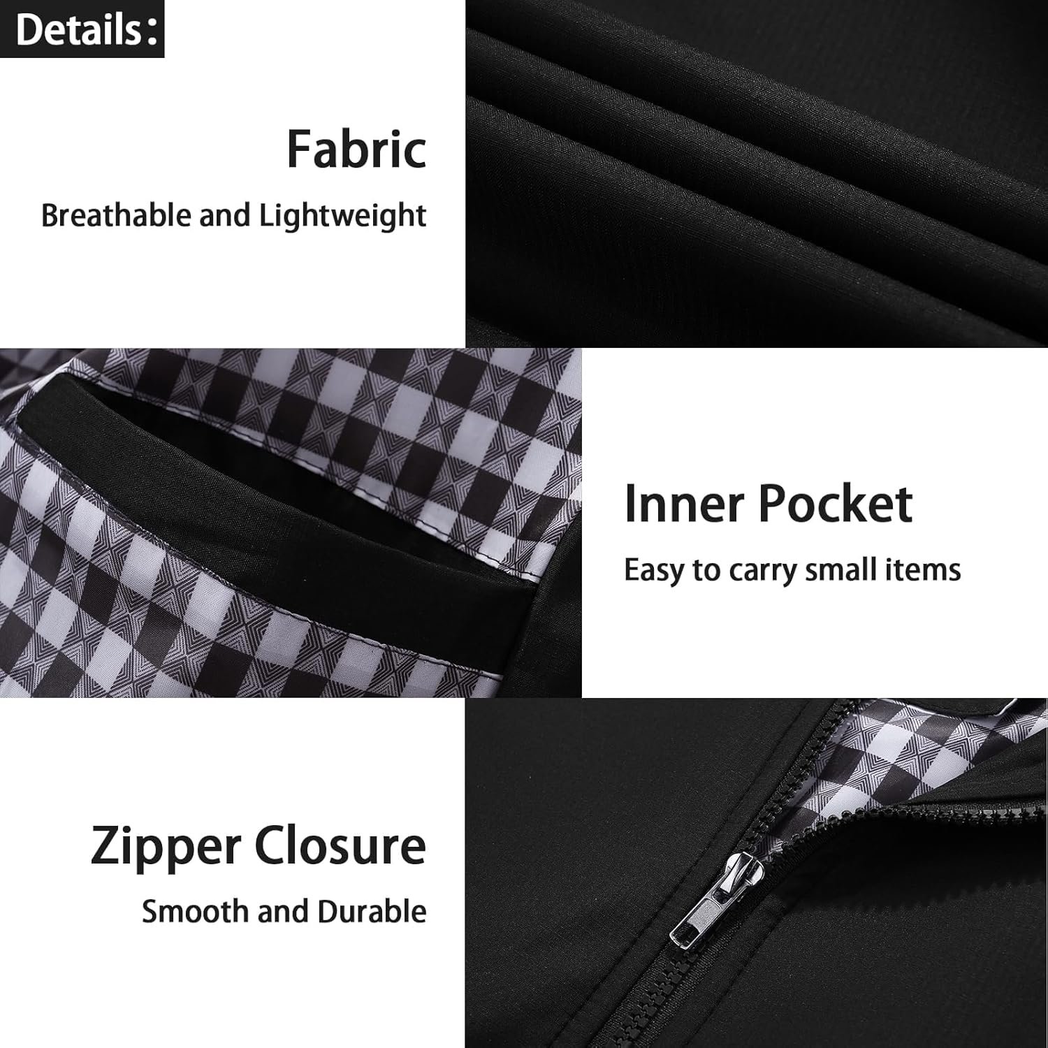 Lamgool Mens Lightweight Jackets Light Windbreaker Casual Fl... - Image 5