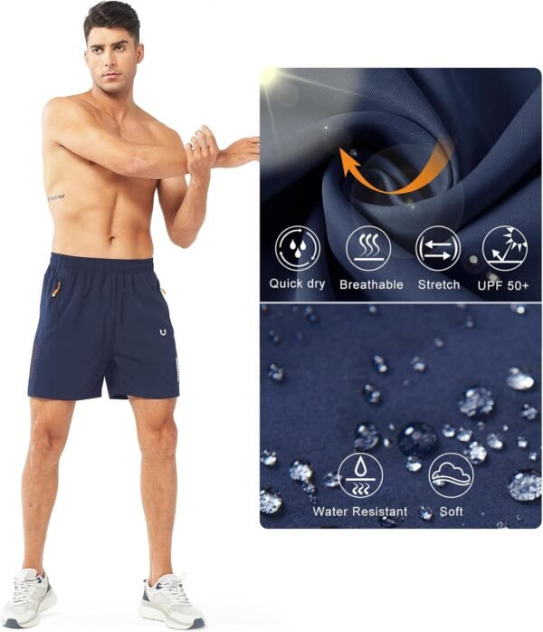 NORTHYARD Men's Athletic Running Shorts Quick Dry Workout Sh...
