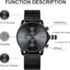 GOLDEN HOUR Mens Watch Fashion Sleek Minimalist Quartz Analo...