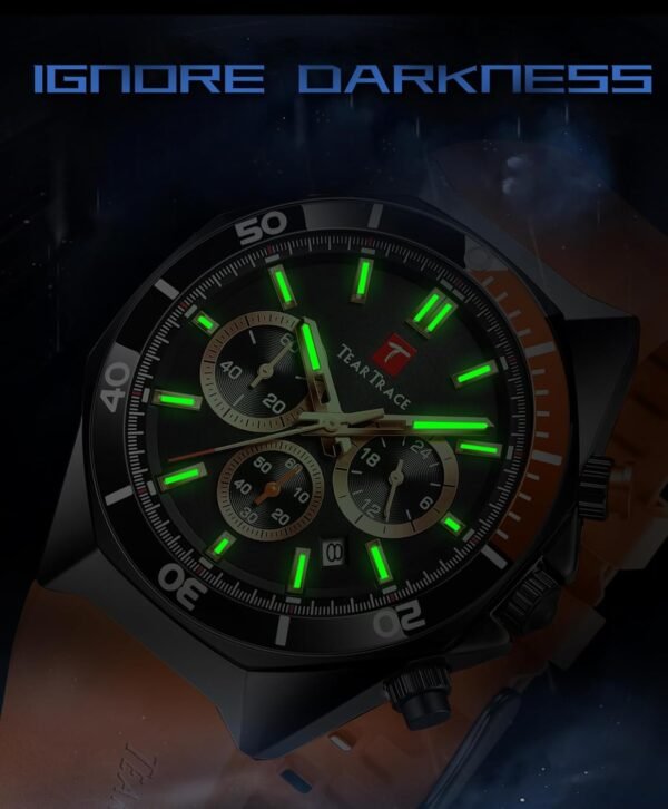 Watches for Men Luxury Chronograph 3ATM Waterproof Quartz Sp...