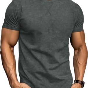 LOGEEYAR Men's Athletic Washed T-Shirts Basic Crew Neck Tees...