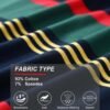 Men's Fashion Casual Cotton Loose Fit Crewneck Classic Strip...