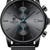 GOLDEN HOUR Mens Watch Fashion Sleek Minimalist Quartz Analo...