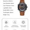 NAVIFORCE Men's Military Digital Watches Analog Quartz Water...