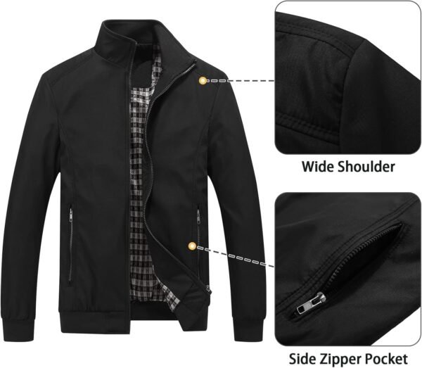 Lamgool Mens Lightweight Jackets Light Windbreaker Casual Fl...