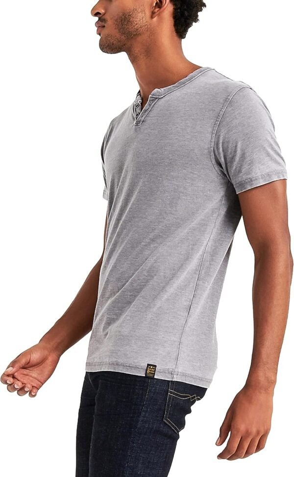 Lucky Brand Men's Venice Burnout Notch Neck Tee