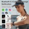 Smart Watch for Men Women, 1.85" Smartwatch (Answer/Make Cal...