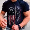 Men American Flag Patriotic Eagle T Shirt 4th of July Skull ...