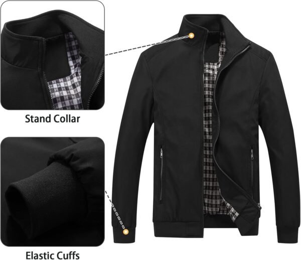 Lamgool Mens Lightweight Jackets Light Windbreaker Casual Fl...