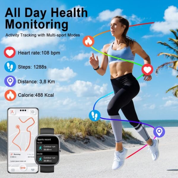 Smart Watch for Men Women, 1.91"HD Screen Smartwatch Fitness...