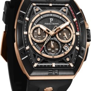 Mens Watches Luxury Tonneau Quartz Watch for Men Japanese Mo...