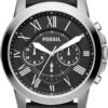 Fossil Men's Grant Quartz Stainless Steel and Leather Chrono...