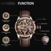 NAVIFORCE Sport Watches for Men Analog Quartz Chronograph Le...