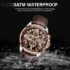 NAVIFORCE Sport Watches for Men Analog Quartz Chronograph Le...
