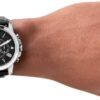Fossil Men's Grant Quartz Stainless Steel and Leather Chrono...