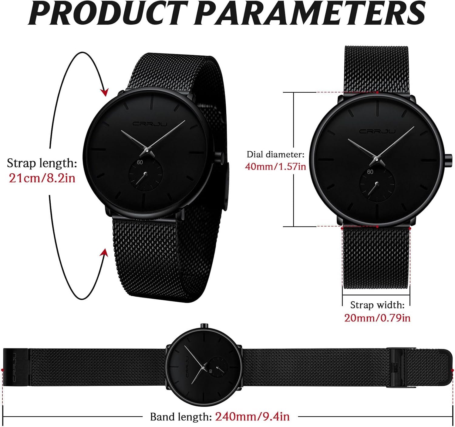 Mens Watches Ultra-Thin Minimalist Waterproof - Fashion Wris... - Image 5