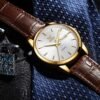 OLEVS Mens Watches, Casual Leather Watches for Men Easy to R...
