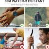 Minimalist Waterproof Quartz Watches for Men with Leather St...