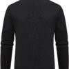 Mylldey Mens Sweater Cardigan Full Zip Knitted Long Sleeve S...