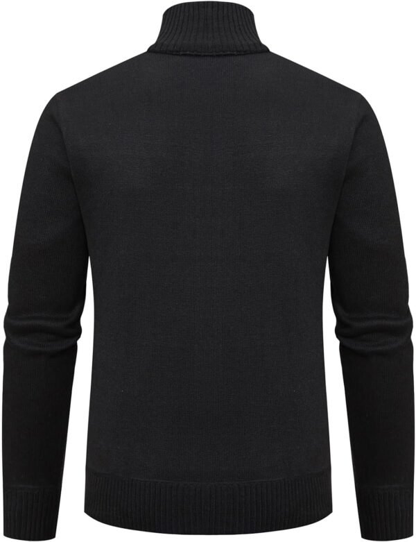 Mylldey Mens Sweater Cardigan Full Zip Knitted Long Sleeve S...