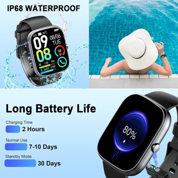 Smart Watch for Men Women, 1.91"HD Screen Smartwatch Fitness...