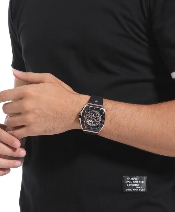 Mens Watches Luxury Tonneau Quartz Watch for Men Japanese Mo...
