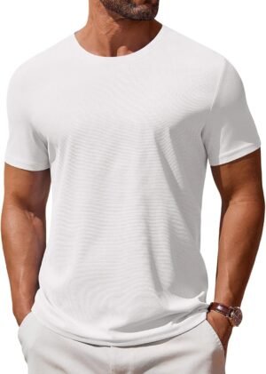 COOFANDY Men's T Shirt Short Sleeve Crew Neck T-Shirt Casual...