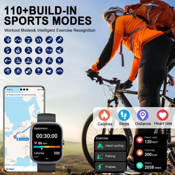Smart Watch for Men Women, 1.91"HD Screen Smartwatch Fitness...
