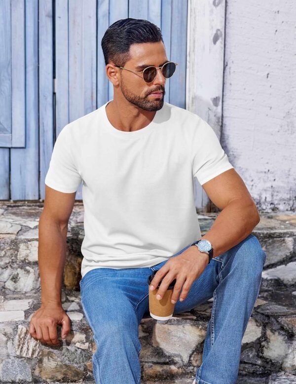 COOFANDY Men's T Shirt Short Sleeve Crew Neck T-Shirt Casual...