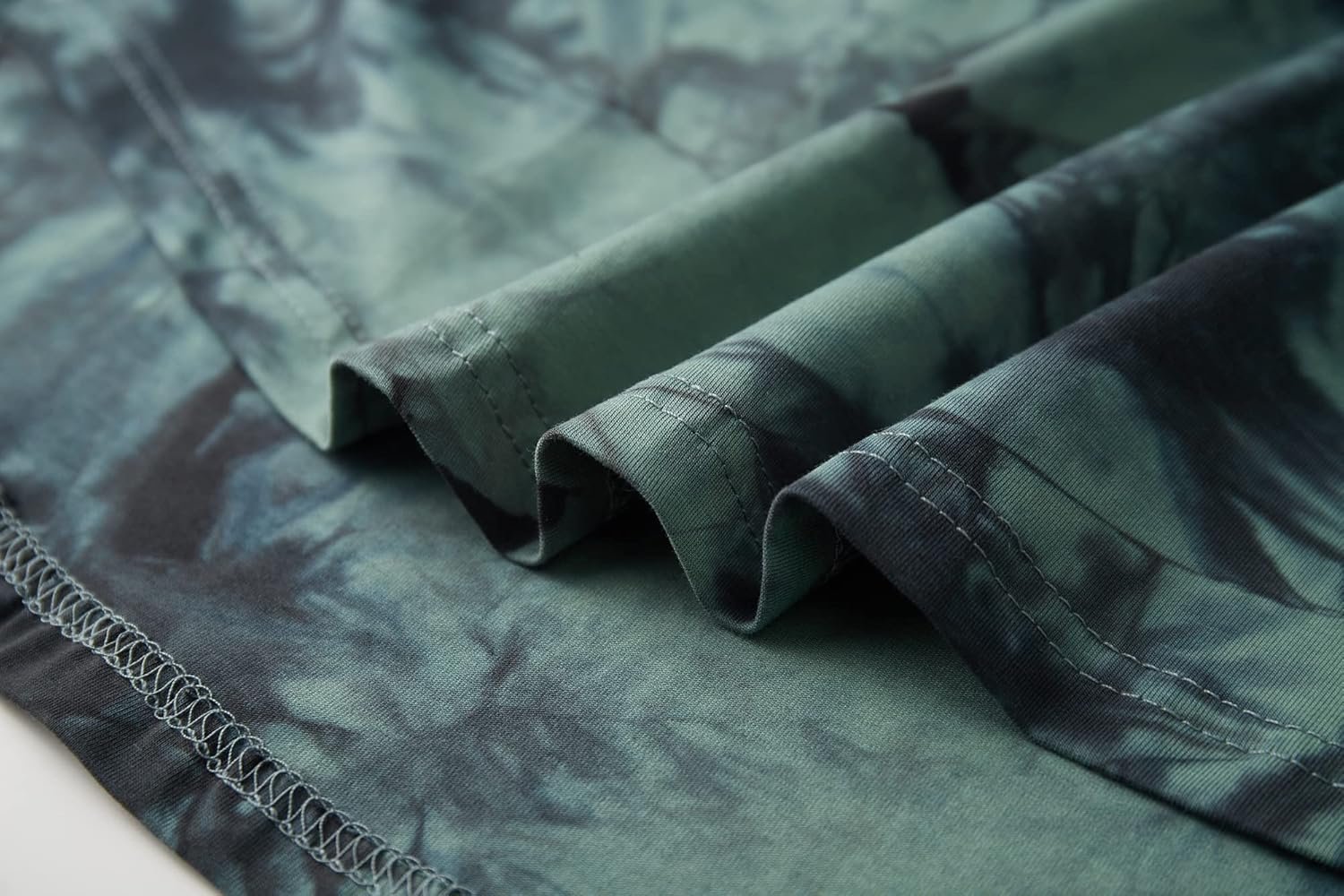 KLIEGOU Mens Hipster Hip Hop Ripped Round Hemline Pattern Pr... - Image 5