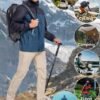 MANSDOUR Men's Packable Rain Jacket Waterproof Lightweight W...