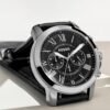 Fossil Men's Grant Quartz Stainless Steel and Leather Chrono...