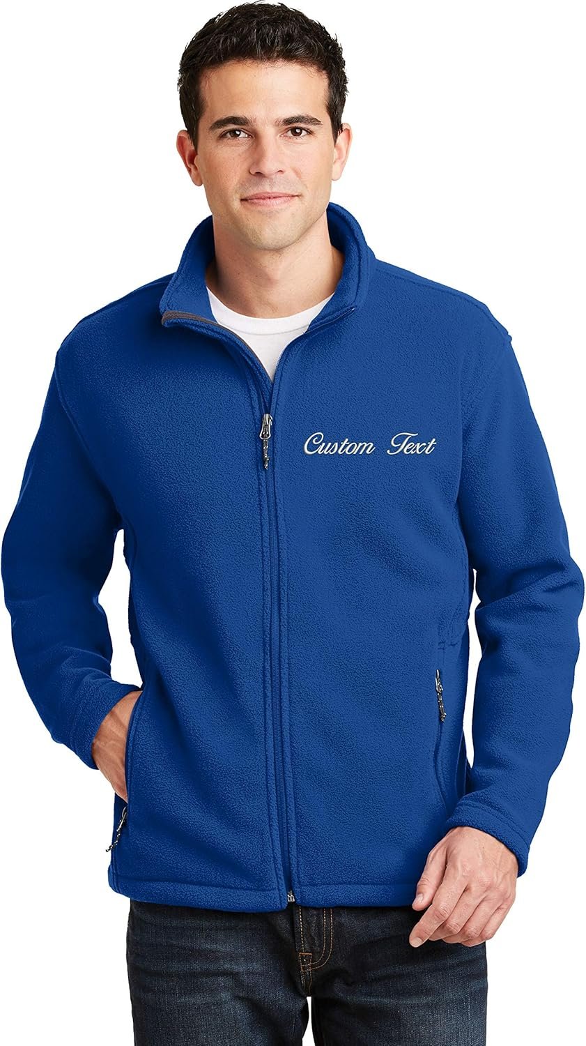 INK STITCH Men Custom Text Stitching Embroidery Value Fleece... - Image 2