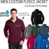 INK STITCH Men Custom Text Stitching Embroidery Value Fleece...