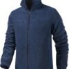 Men's Casual Outdoor Fleece Zip Jacket Long Sleeve Warm Wint...