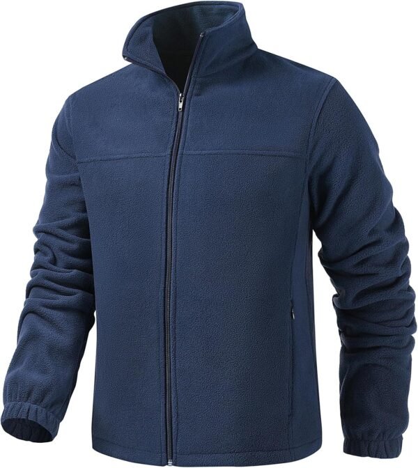 Men's Casual Outdoor Fleece Zip Jacket Long Sleeve Warm Wint...