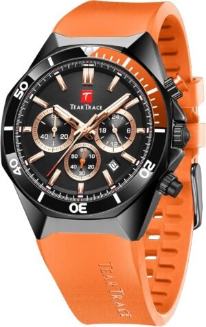 Watches for Men Luxury Chronograph 3ATM Waterproof Quartz Sp...