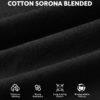 DAVID ARCHY Men's Undershirt Cotton Sorona Blended Moisture-...