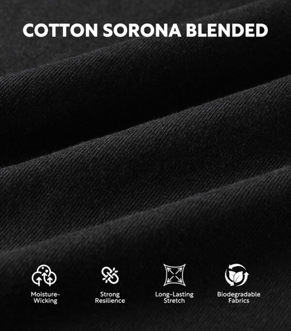 DAVID ARCHY Men's Undershirt Cotton Sorona Blended Moisture-...