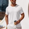 COOFANDY Men's T Shirt Short Sleeve Crew Neck T-Shirt Casual...