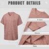 Mens V Neck T Shirts Casual Stylish Graphic Stretch Short Sl...
