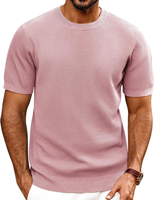 PJ PAUL JONES Mens T-Shirts Knit Short Sleeve Crewneck Shirt...