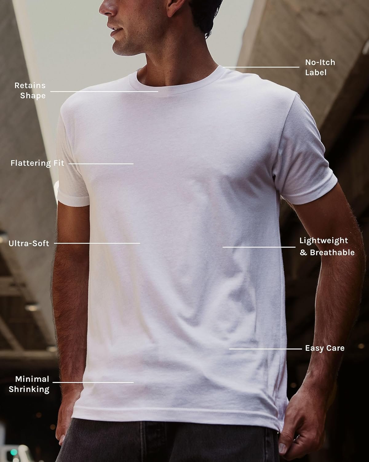 INTO THE AM Mens T Shirt - Short Sleeve Crew Neck Soft Fitte... - Image 2