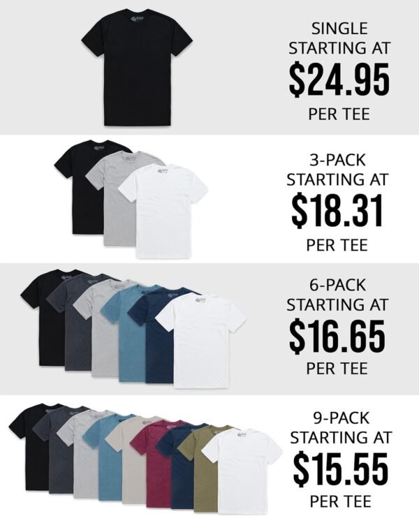 INTO THE AM Mens T Shirt - Short Sleeve Crew Neck Soft Fitte...