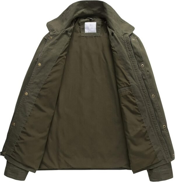 Pursky Men's Canvas Cotton Military Casual Field Jacket Oute...