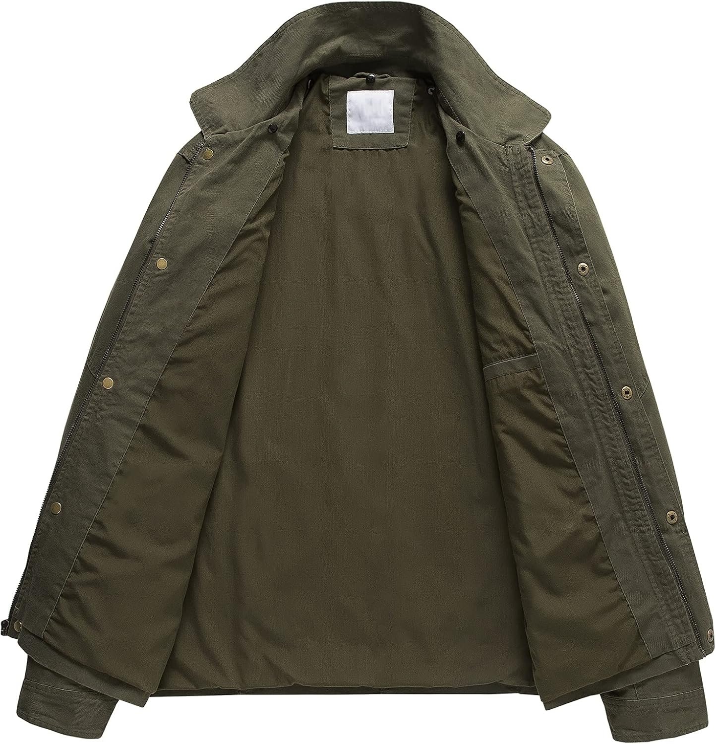 Pursky Men's Canvas Cotton Military Casual Field Jacket Oute... - Image 4