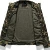Pursky Men's Military Jacket Casual Washed Cotton Hooded Can...